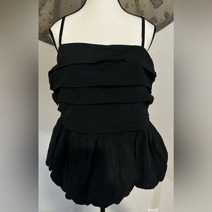 a new day Black Layered Camisole Top